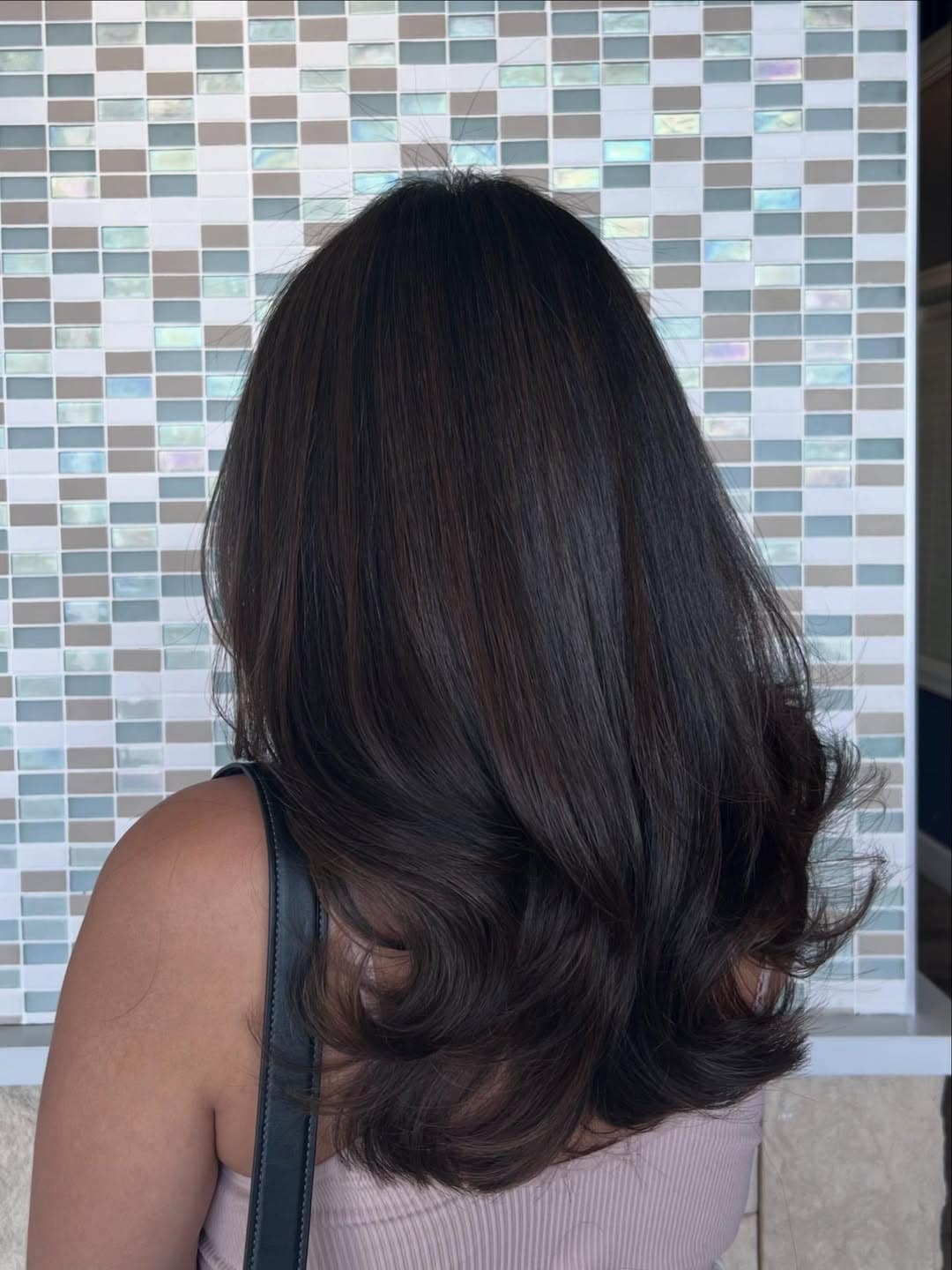3. Deep Espresso Layers with Soft Curls