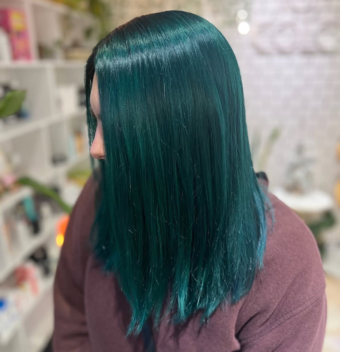 27. Deep Pine Teal Straight Layers