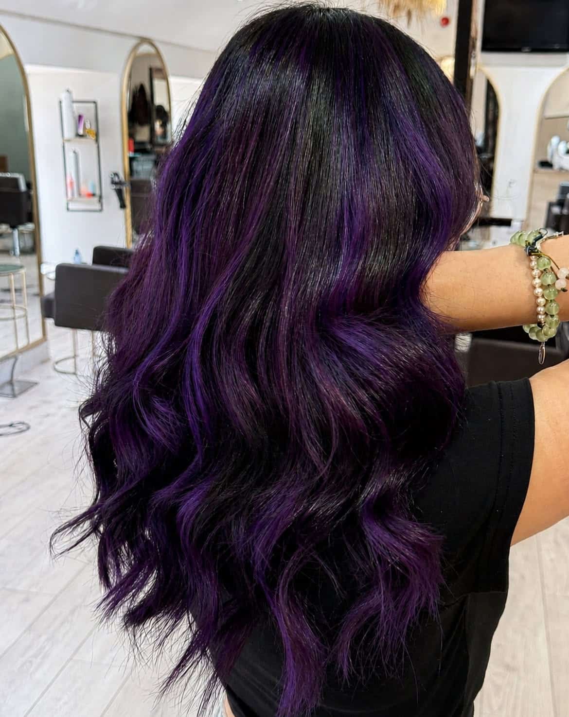 41. Deep Purple Ombre Waves