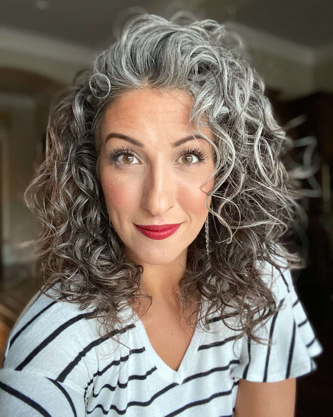 21. Effortless Curly Gray