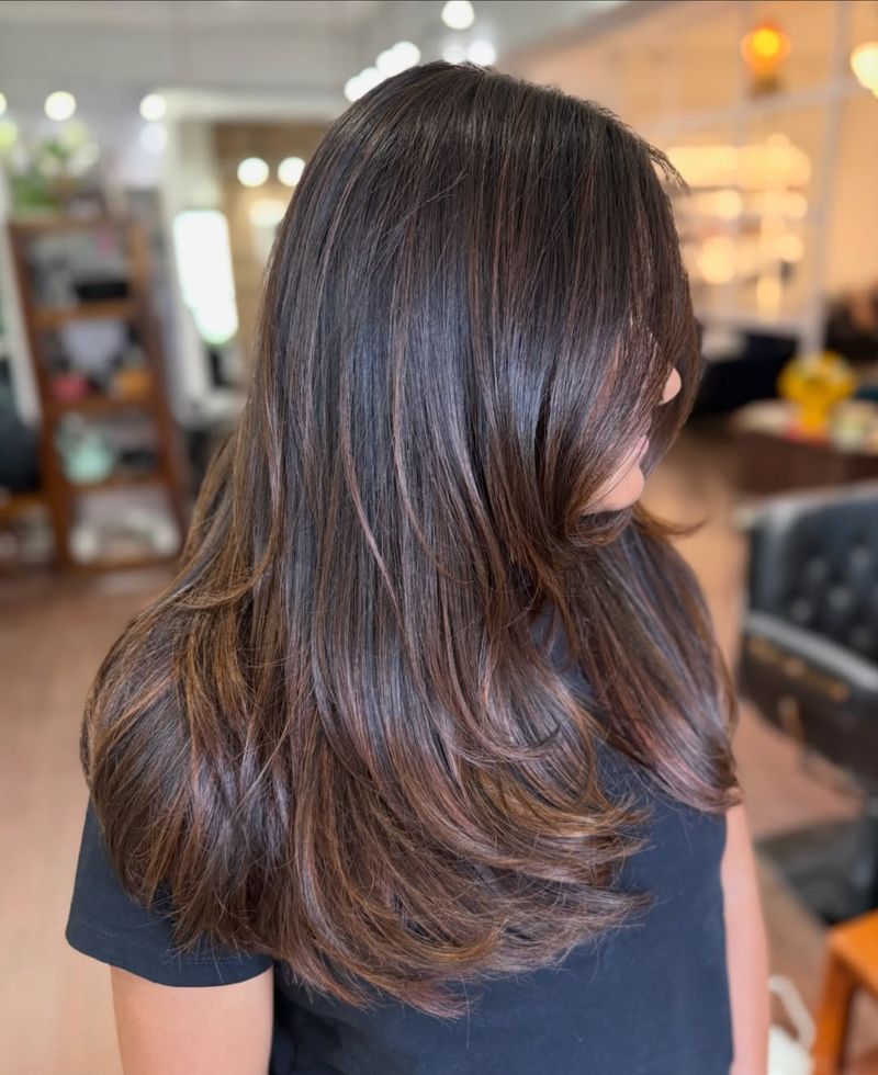 24. Espresso Layers with Caramel Highlights