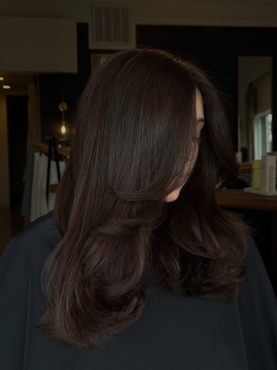 7. Espresso Layers with Curtained Ends
