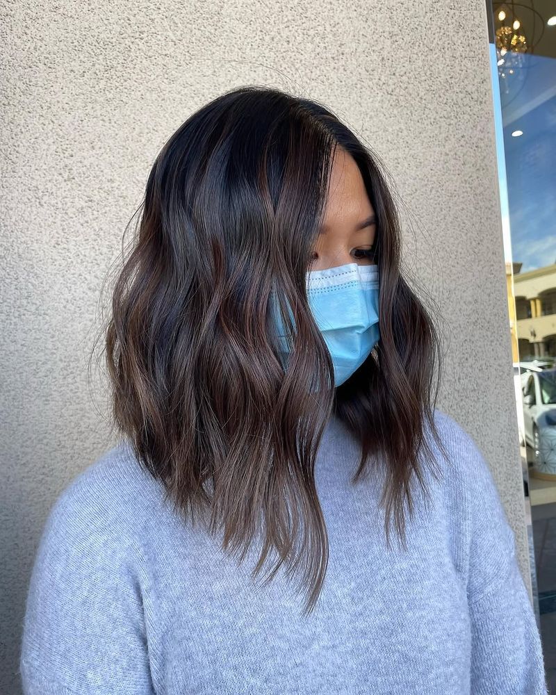 44. Espresso Waves with Caramel Highlights