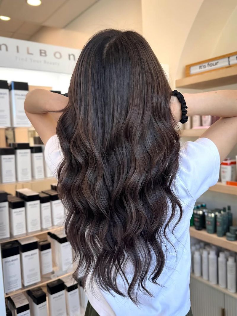 41. Espresso Waves with Subtle Highlights