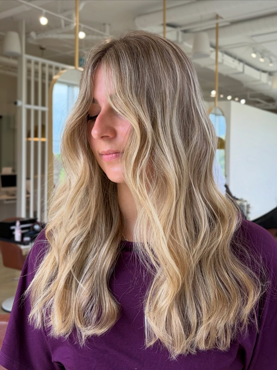 57. Face-Framing Butter Blonde Waves