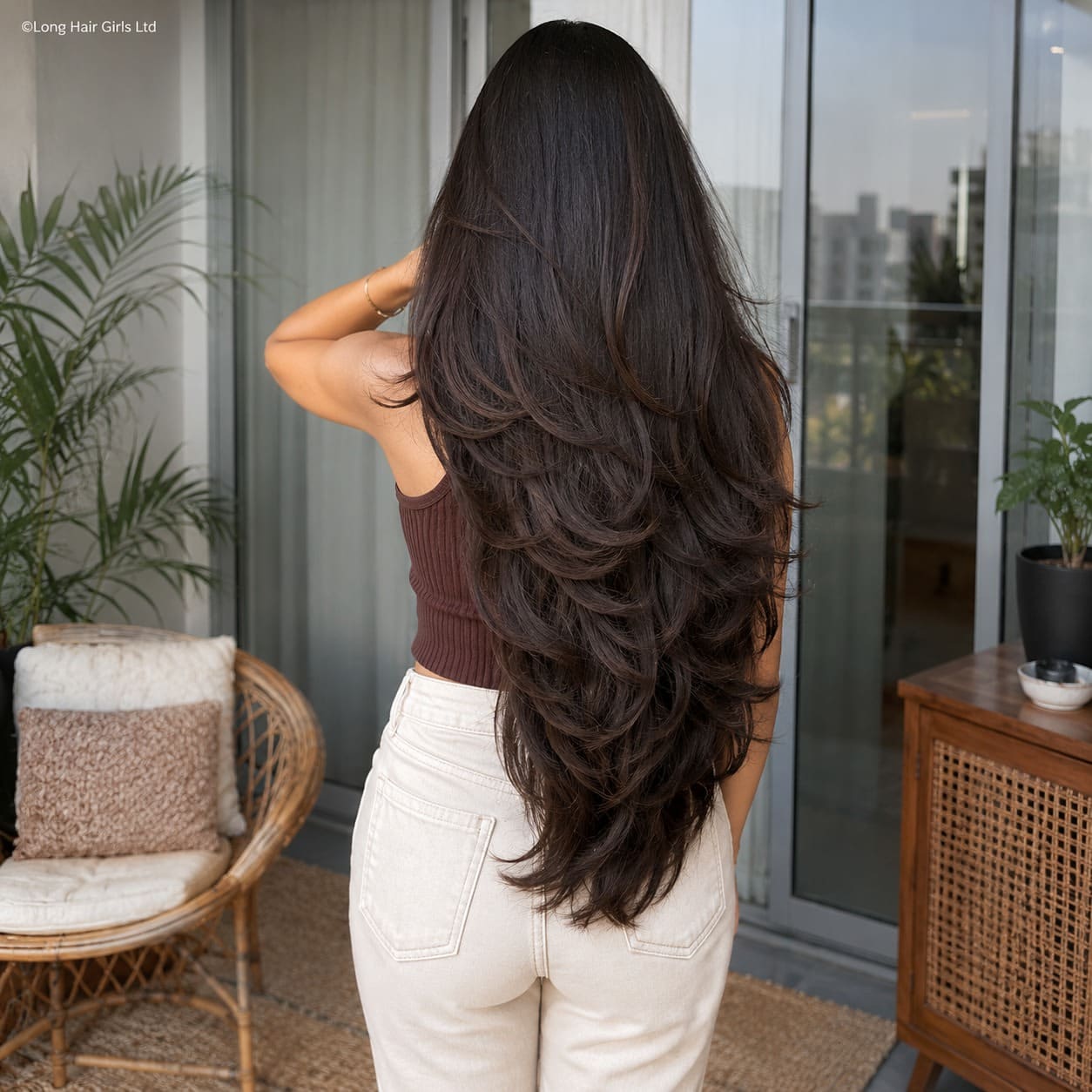 30. Face-Framing Layers for Extra Long Hair