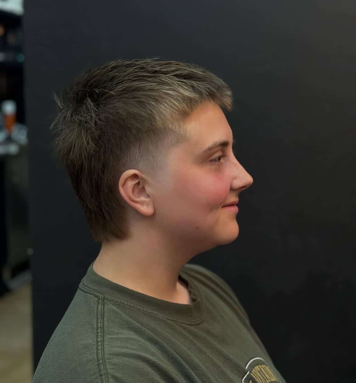 6. Faded Crop Mullet