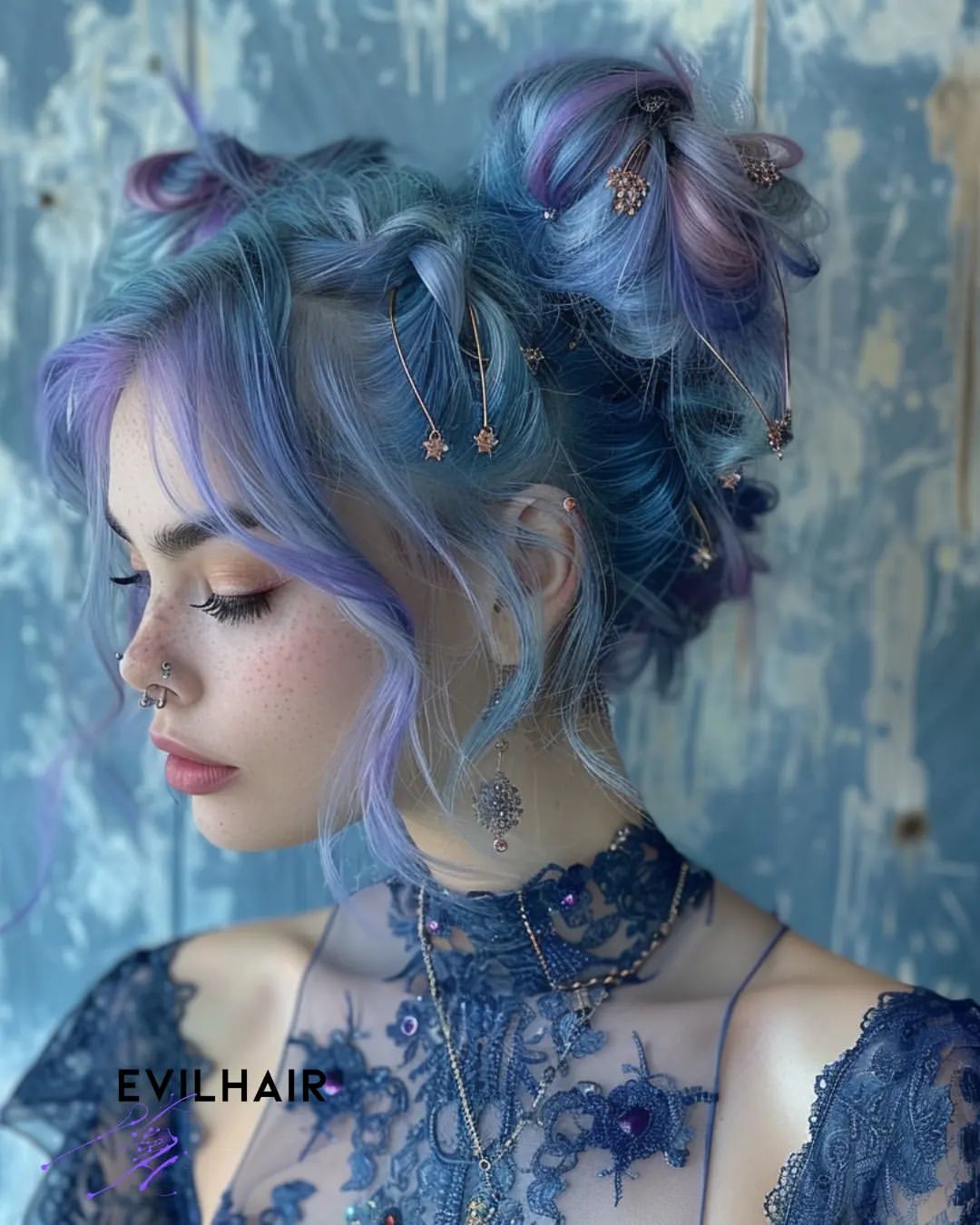 17. Galaxy Princess Space Buns