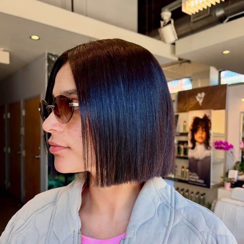 4. Glass Hair Precision Bob