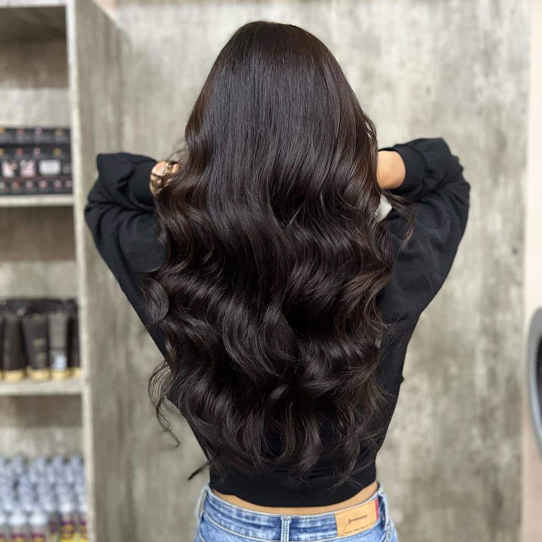 13. Glossy Espresso Waves