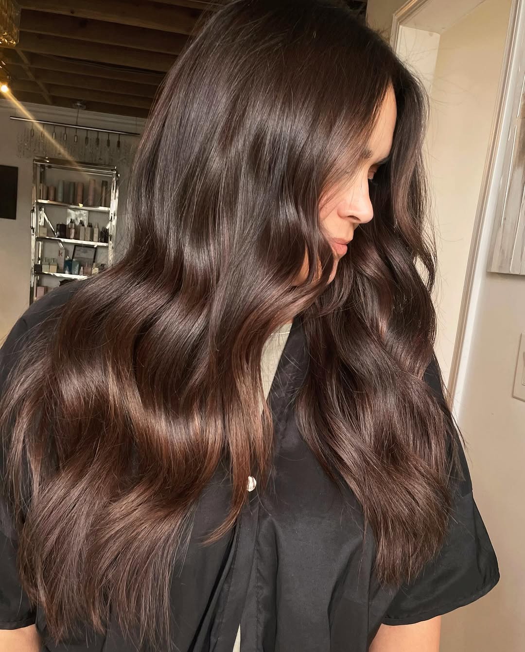 29. Glossy Espresso Waves