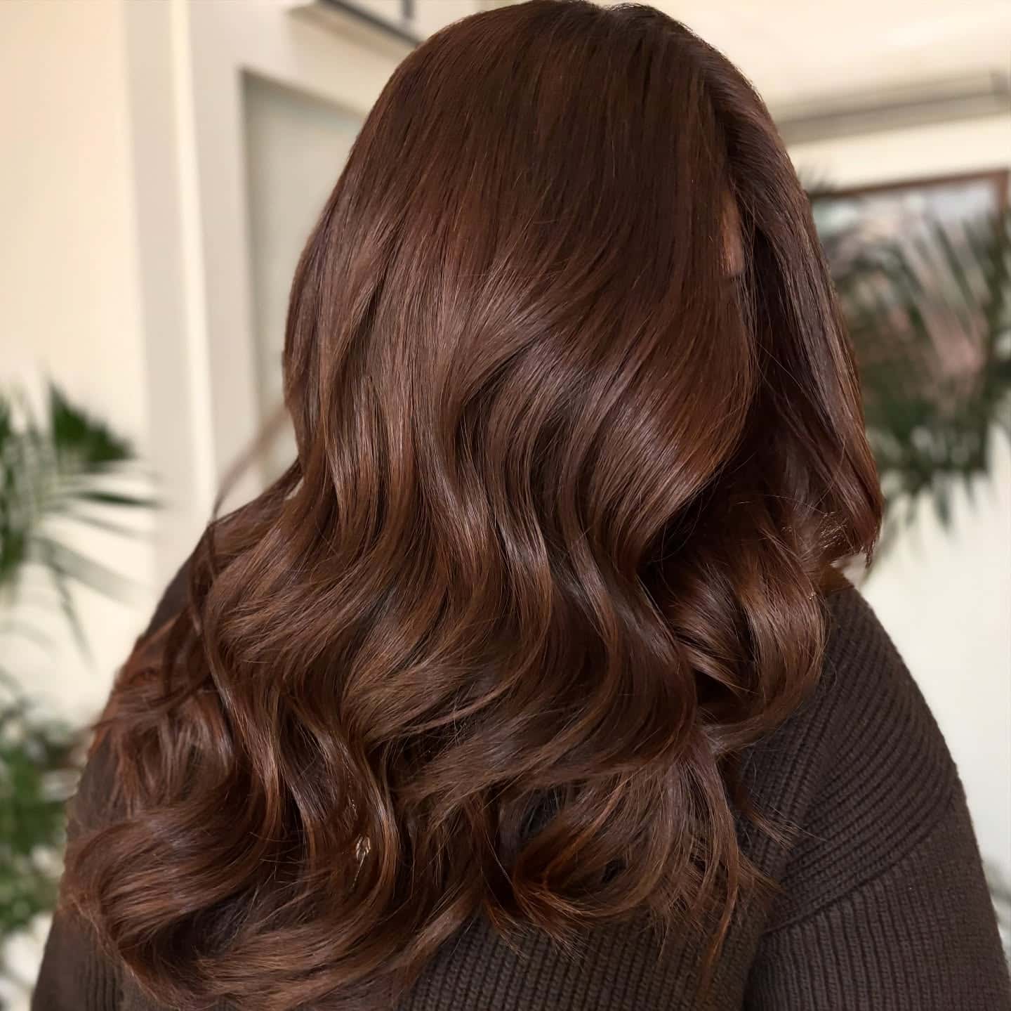 6. Glossy Espresso Waves
