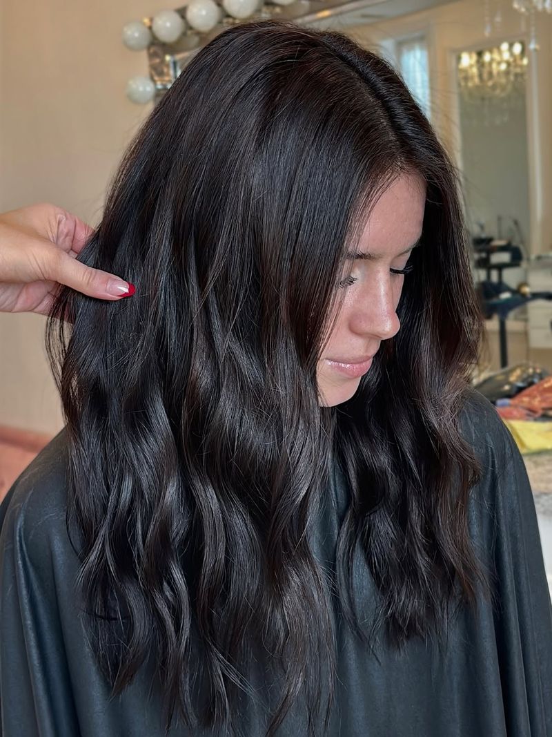 46. Glossy Espresso Waves