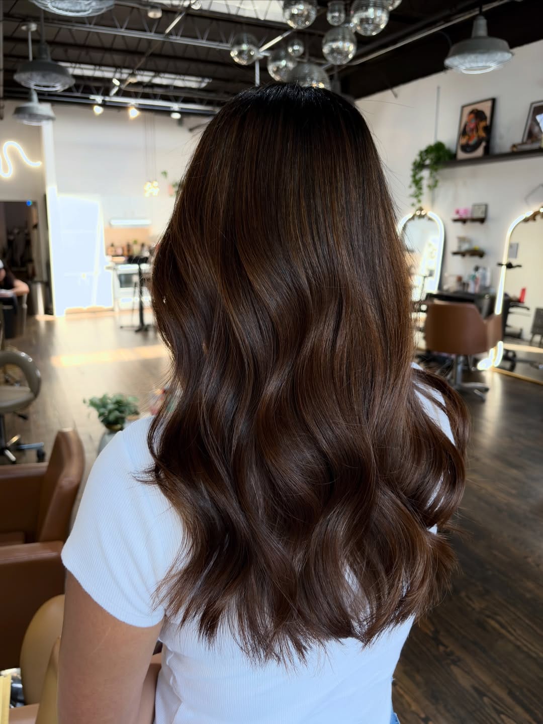 66. Glossy Long Layers with Soft Waves