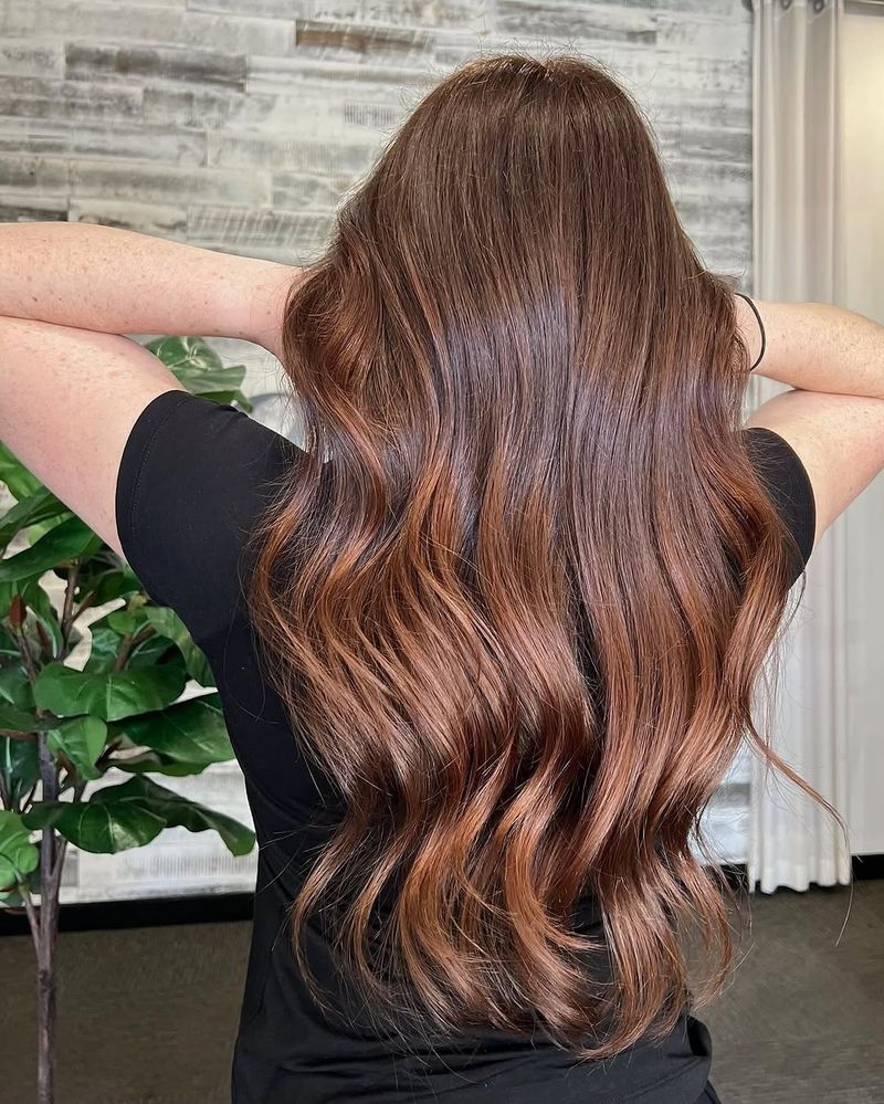 33. Glossy Long Waves with Auburn Dimension