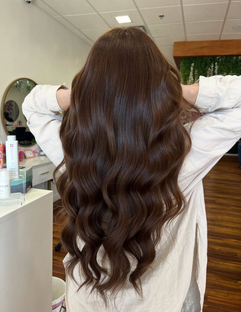 70. Glossy Mahogany Waves