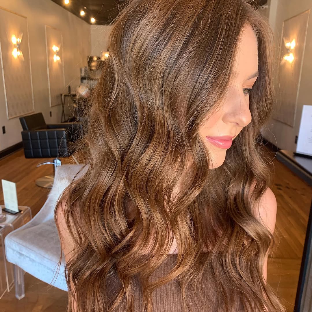 29. Golden Chestnut Waves