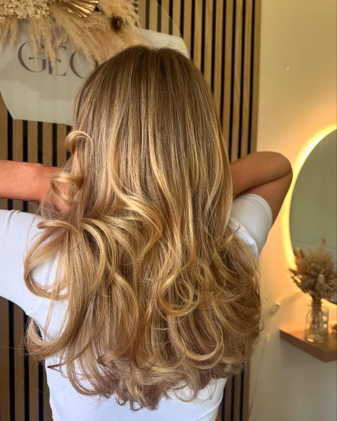 51. Golden Hour Layered Blowout