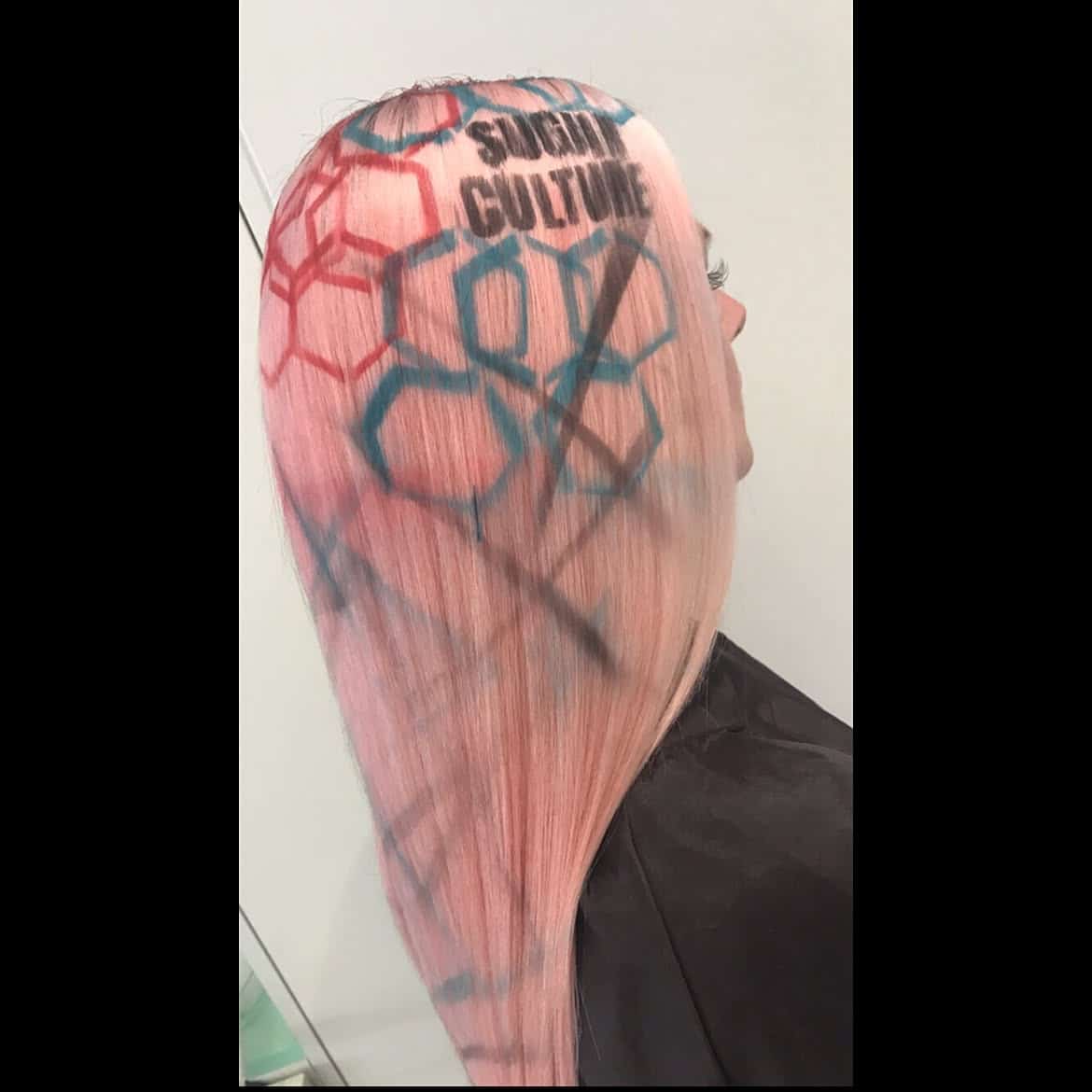 4. Graphic Hair Art