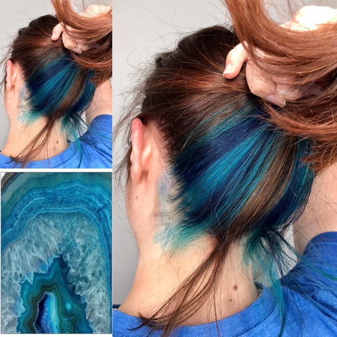 21. Hidden Blue Agate Undercut