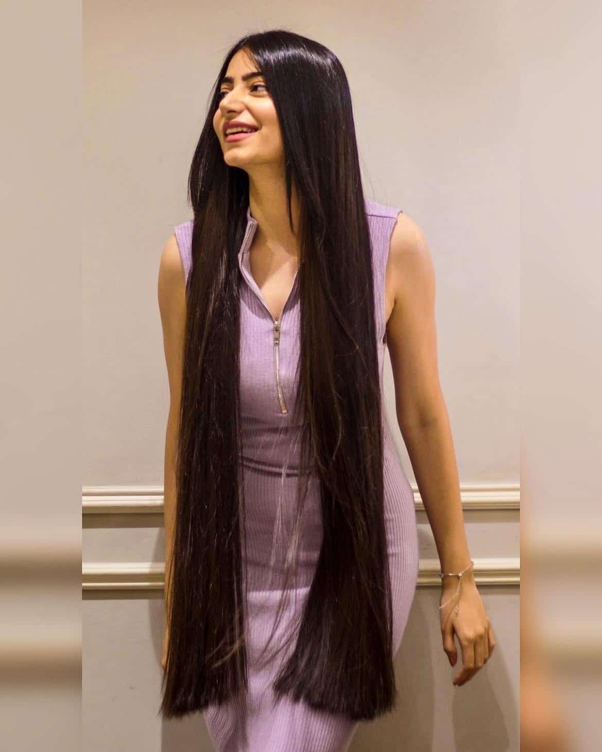 27. Hip-Length Sleek Brunette Hair