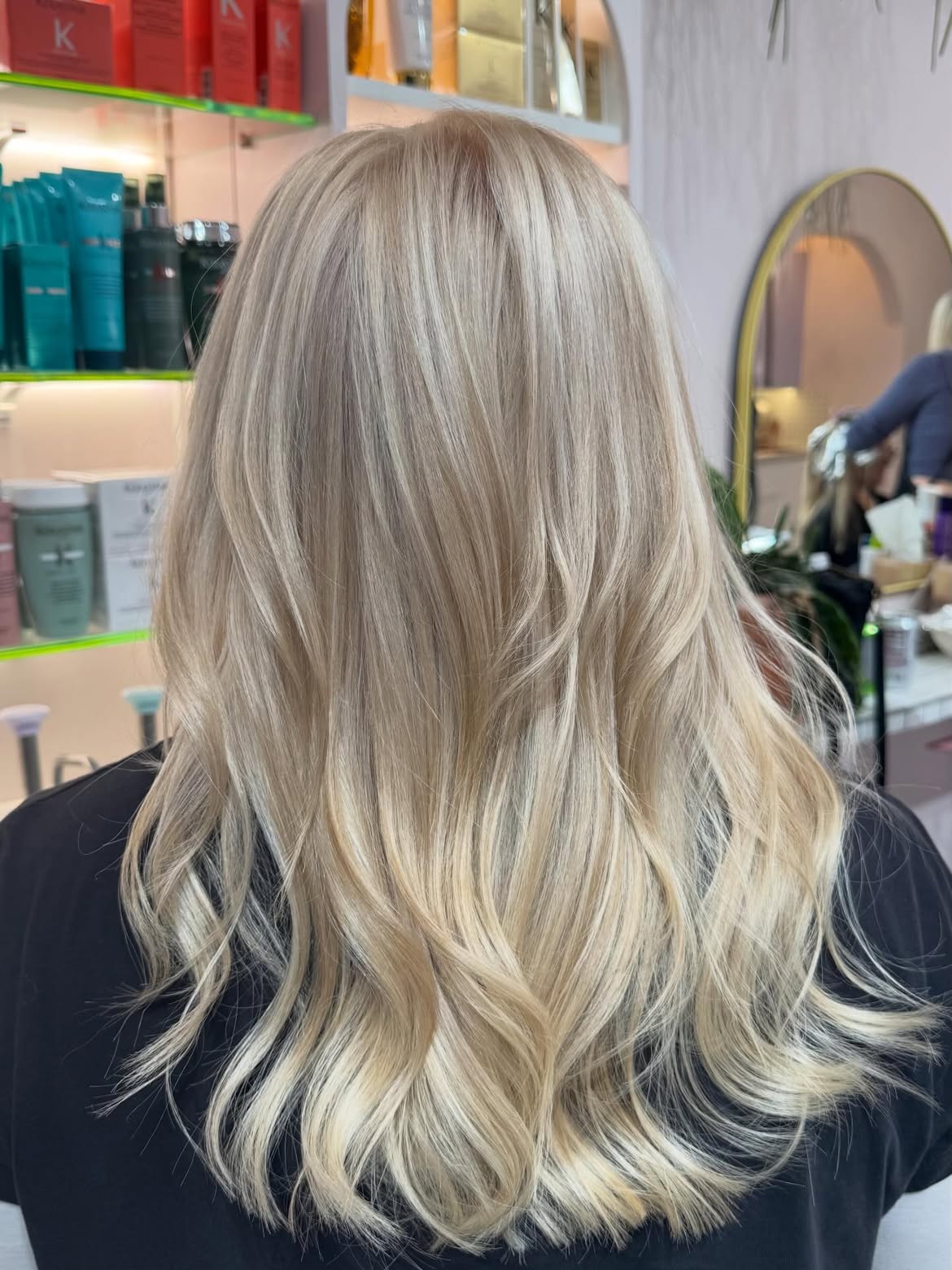 48. Ice Blonde Long Layers