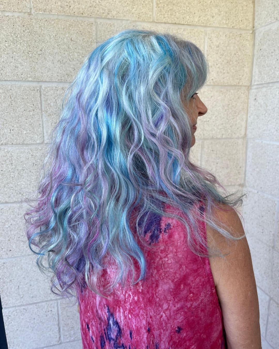 14. Icy Blue and Lavender Mermaid Waves