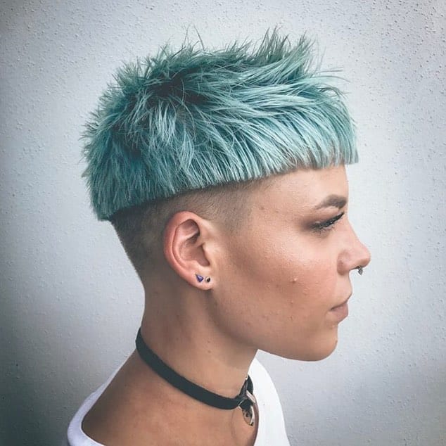 36. Icy Mint Undercut Crop