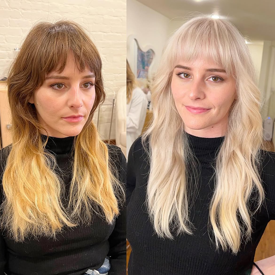 52. Icy Shag With Full Bangs