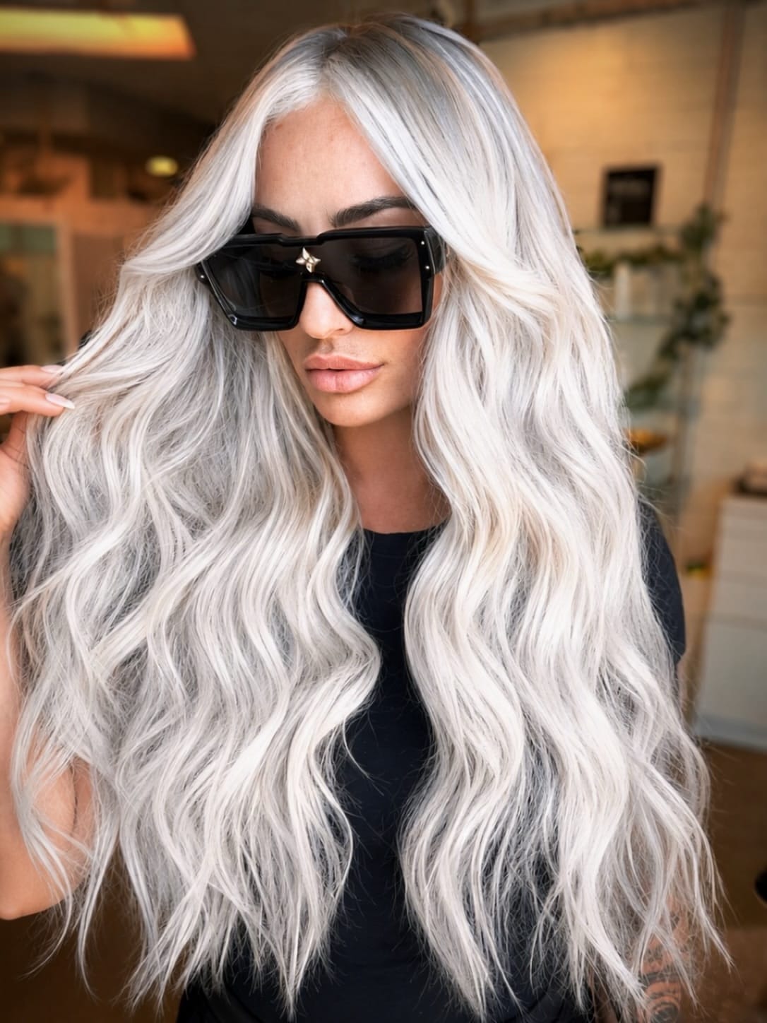 42. Icy Silver Waves