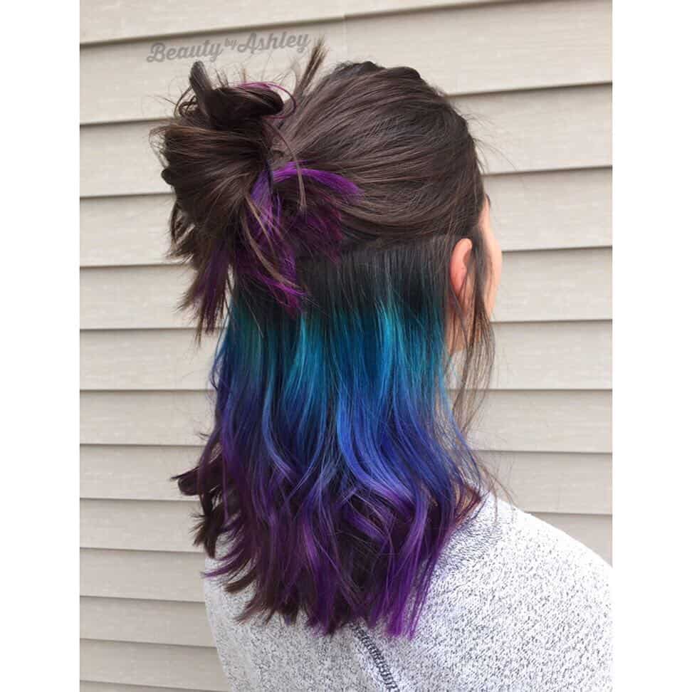 25. Indigo and Teal Melt with Hidden Pops
