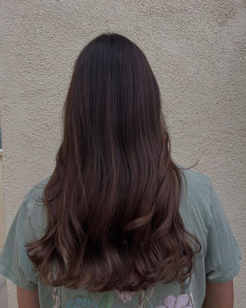9. Long Polished Espresso Waves