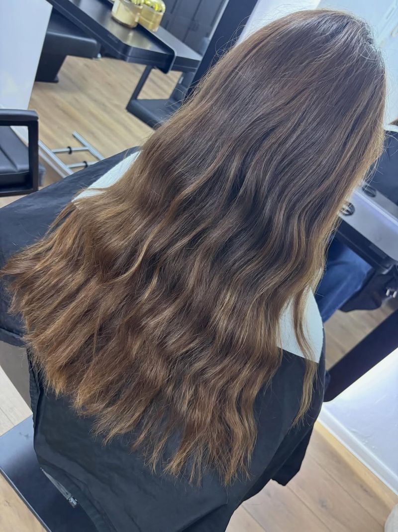 12. Long Wavy Espresso Layers