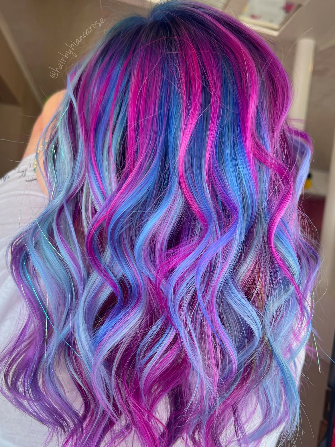 7. Magenta and Aqua Siren Waves