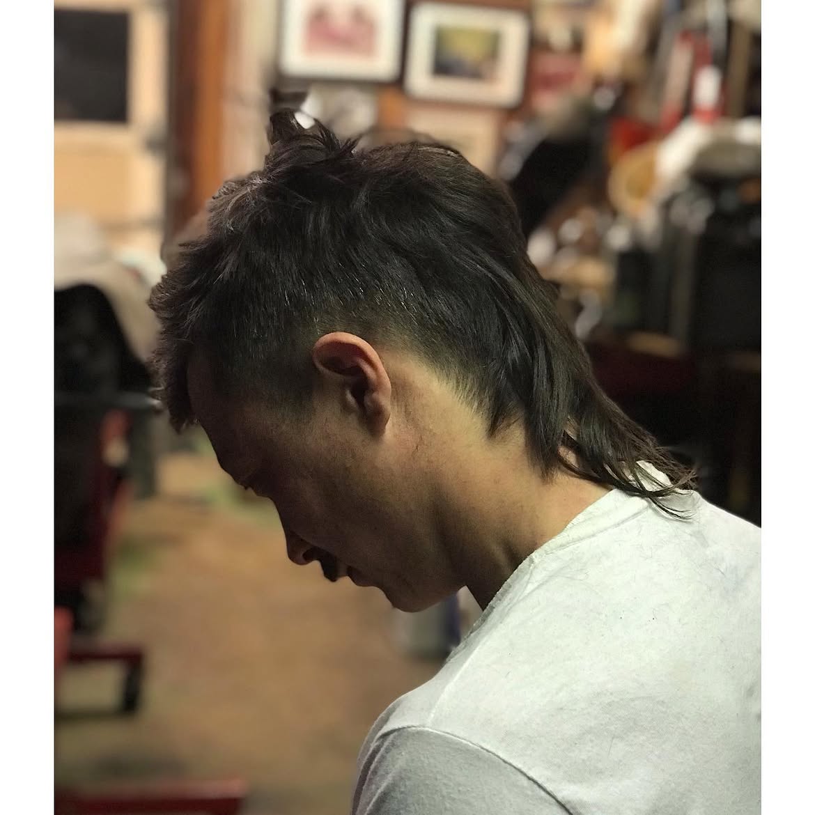 14. Messy Drop Fade Mullet