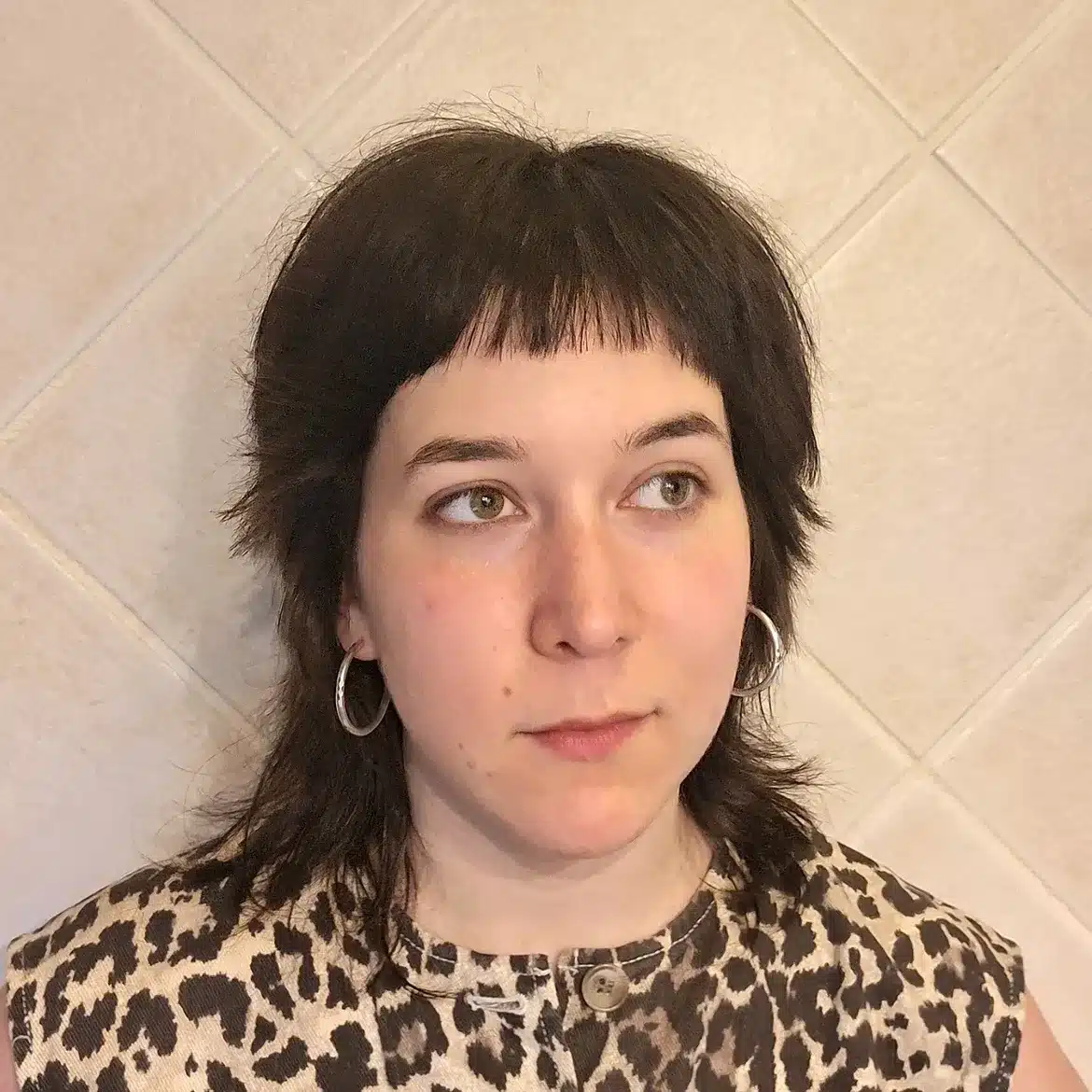 3. Micro-Bangs and Dark Shag