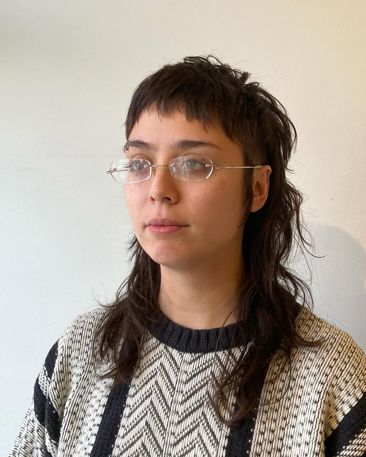 8. Micro-Bangs and Heavy Shag