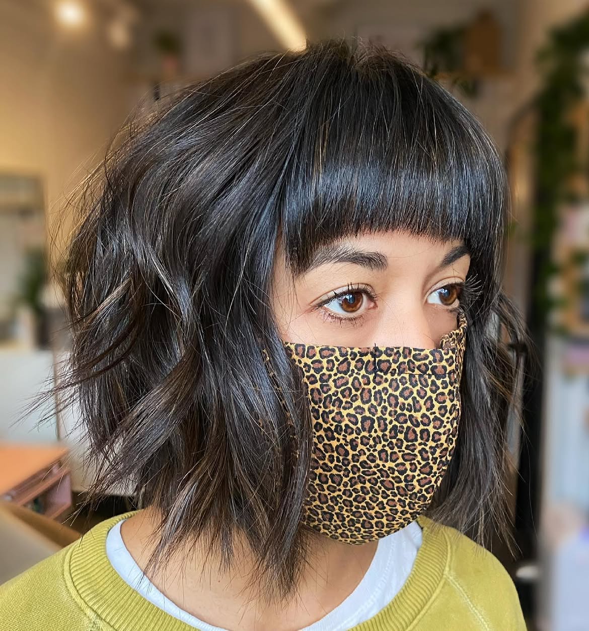 26. Micro Bangs with Tousled Texture