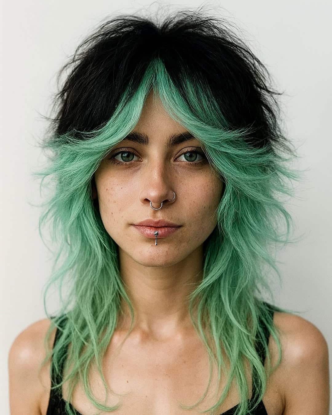 22. Mint Melt Wolf Shag with Dark Crown