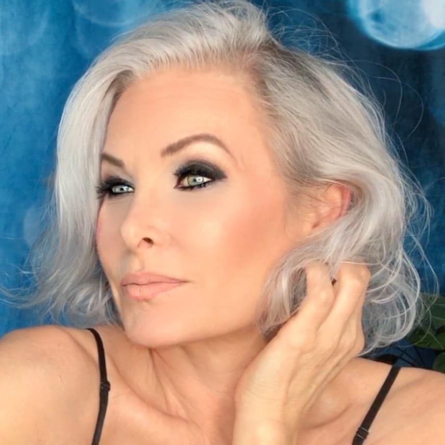 26. Moonlit Silver Waves with a Side-Swept Bob