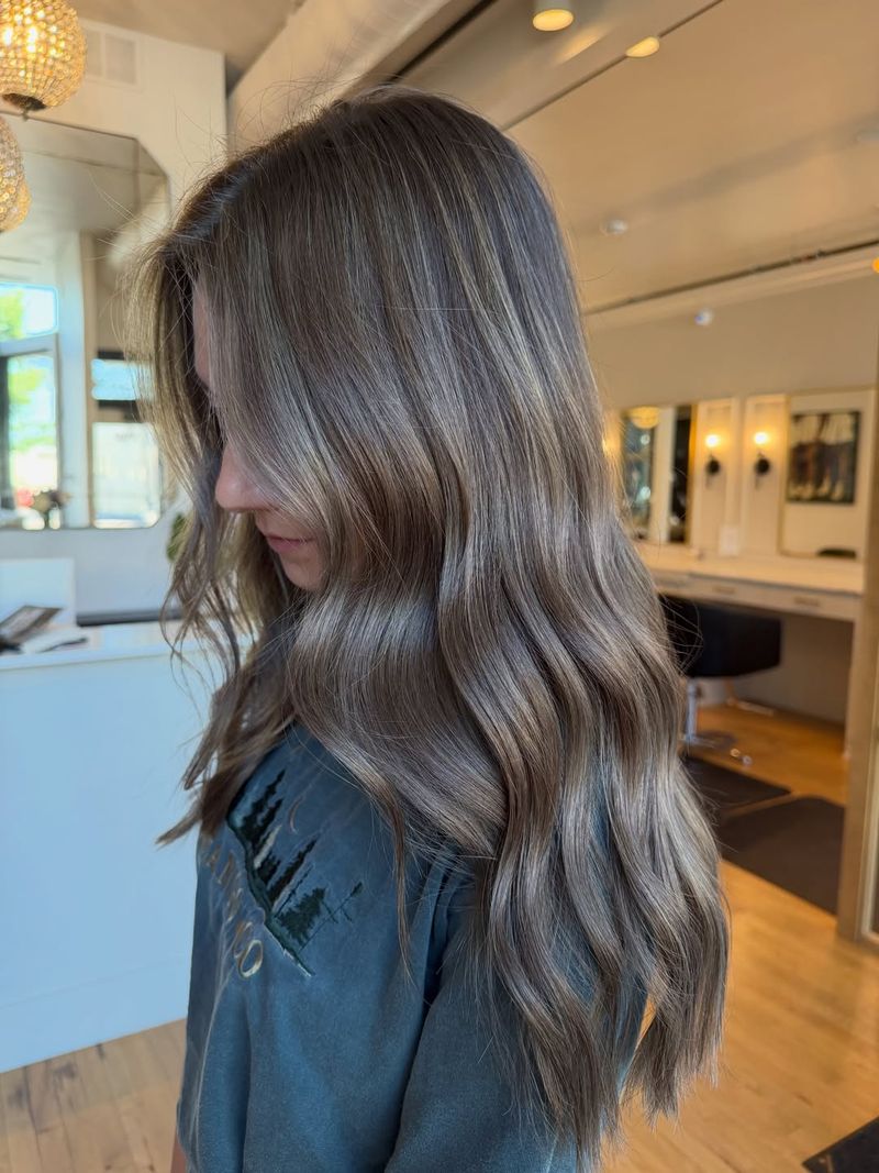2. Mushroom Brown with Soft Waves