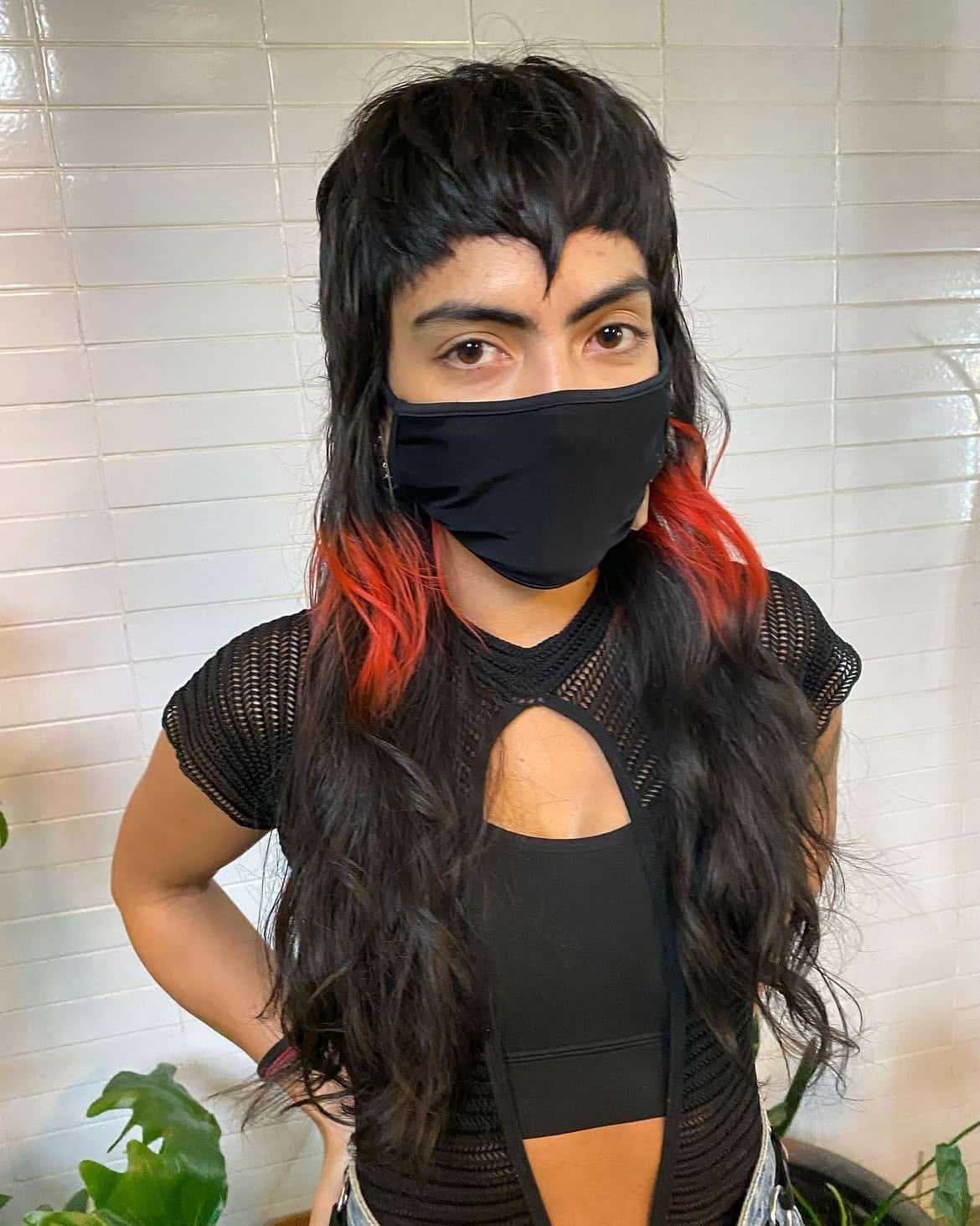25. Neon Dip-Dyed Long Mullet