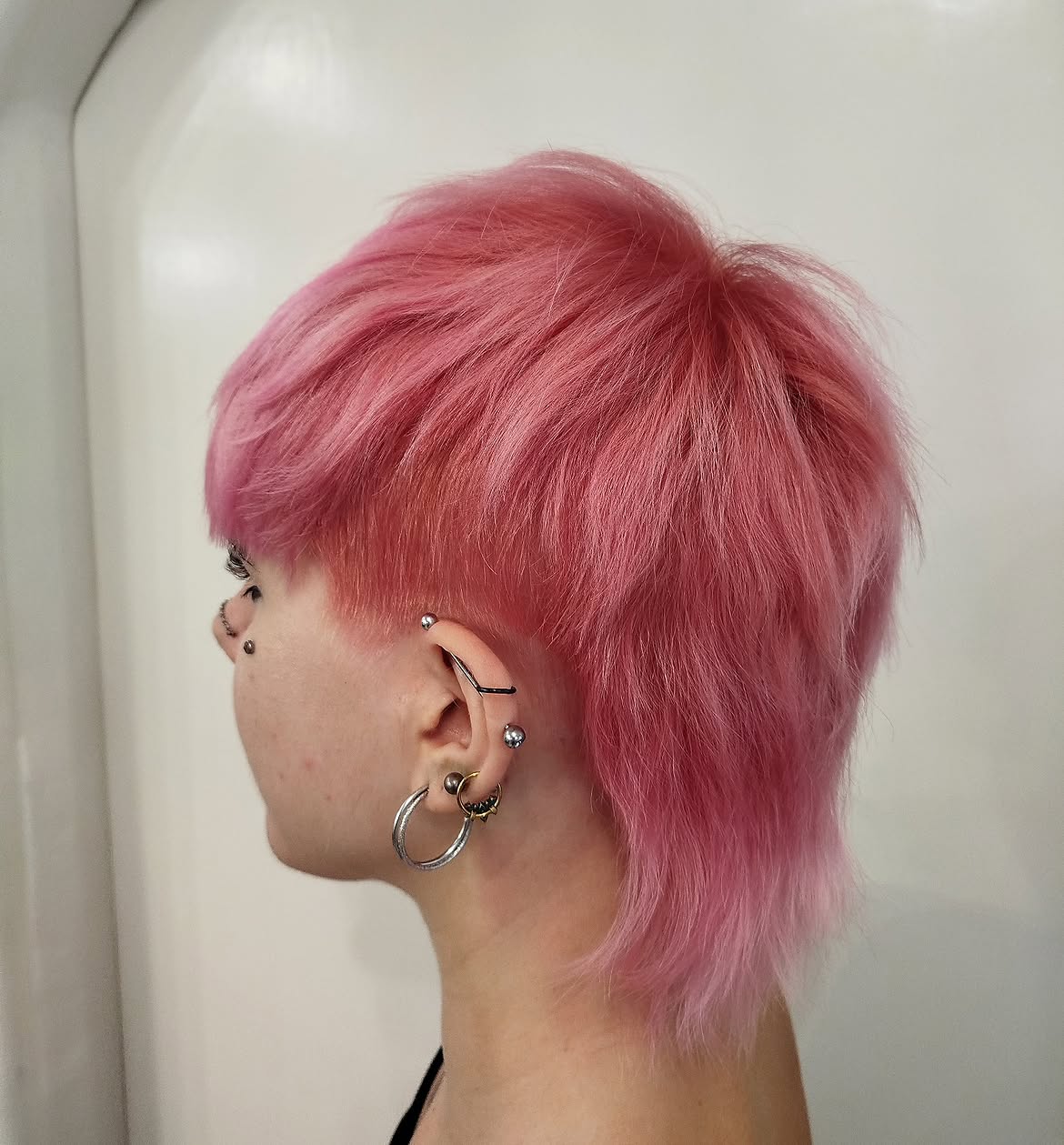 30. Neon Pink Baby Mullet