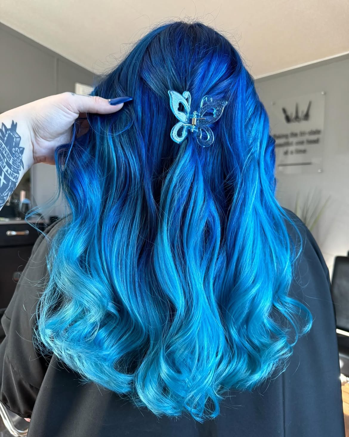 20. Oceanic Waves with Butterfly Clip