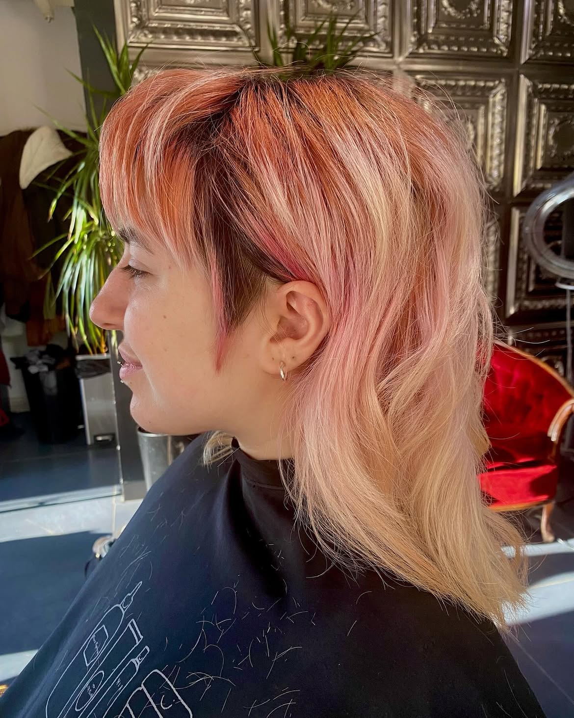 15. Pastel Pink Shag with Side Undercut