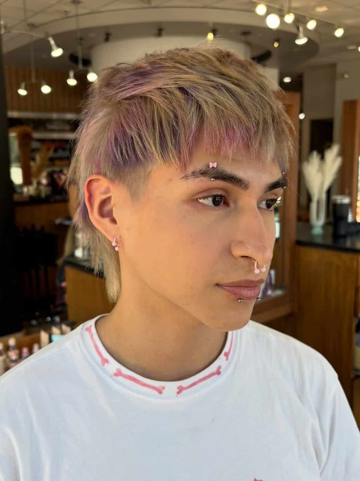30. Pastel Tinted Shag with Undercut