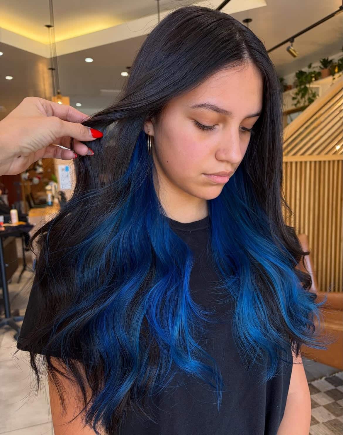 27. Peekaboo Electric Blue Waves