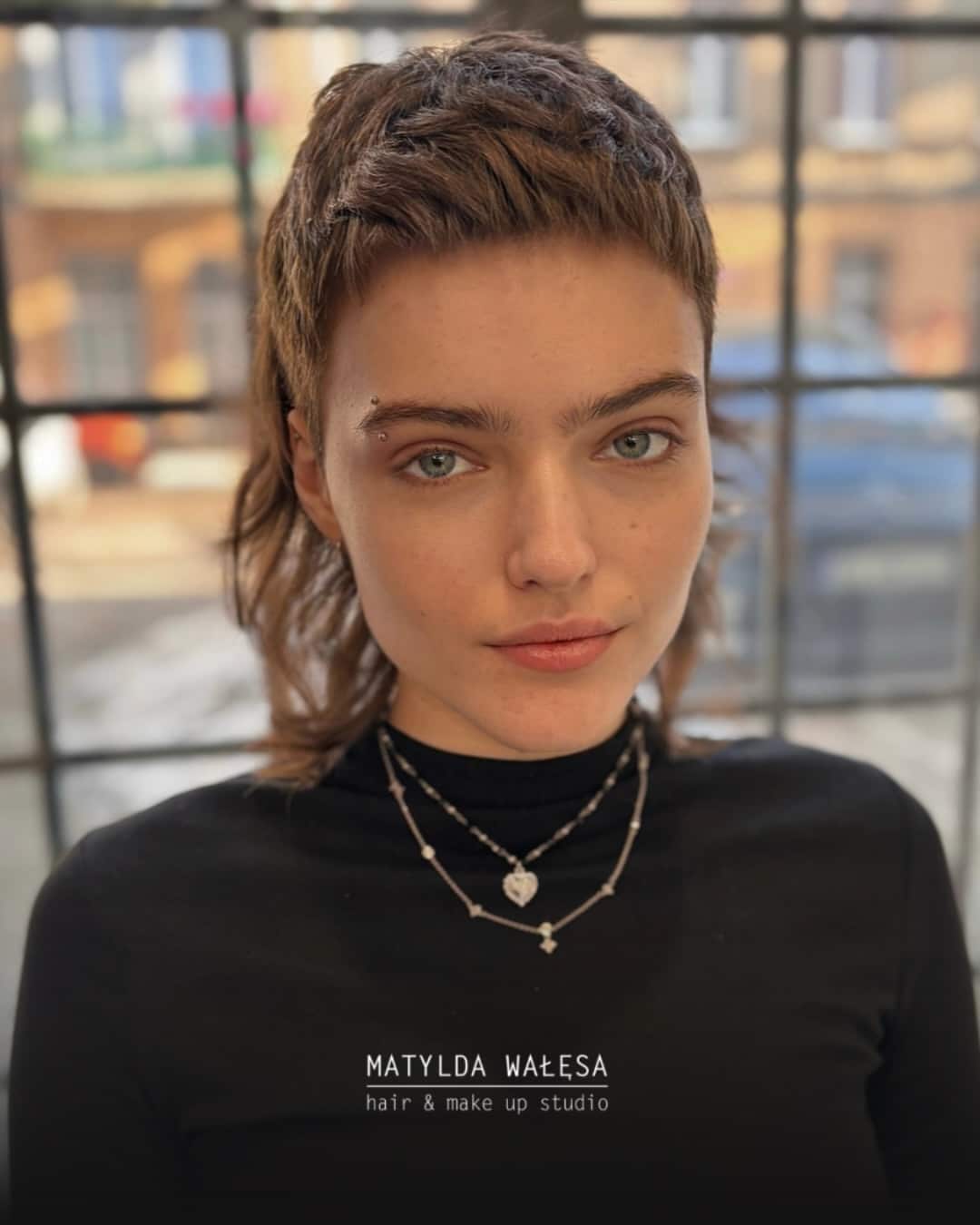 34. Piecey Crop Mullet with Soft Wavy Tail