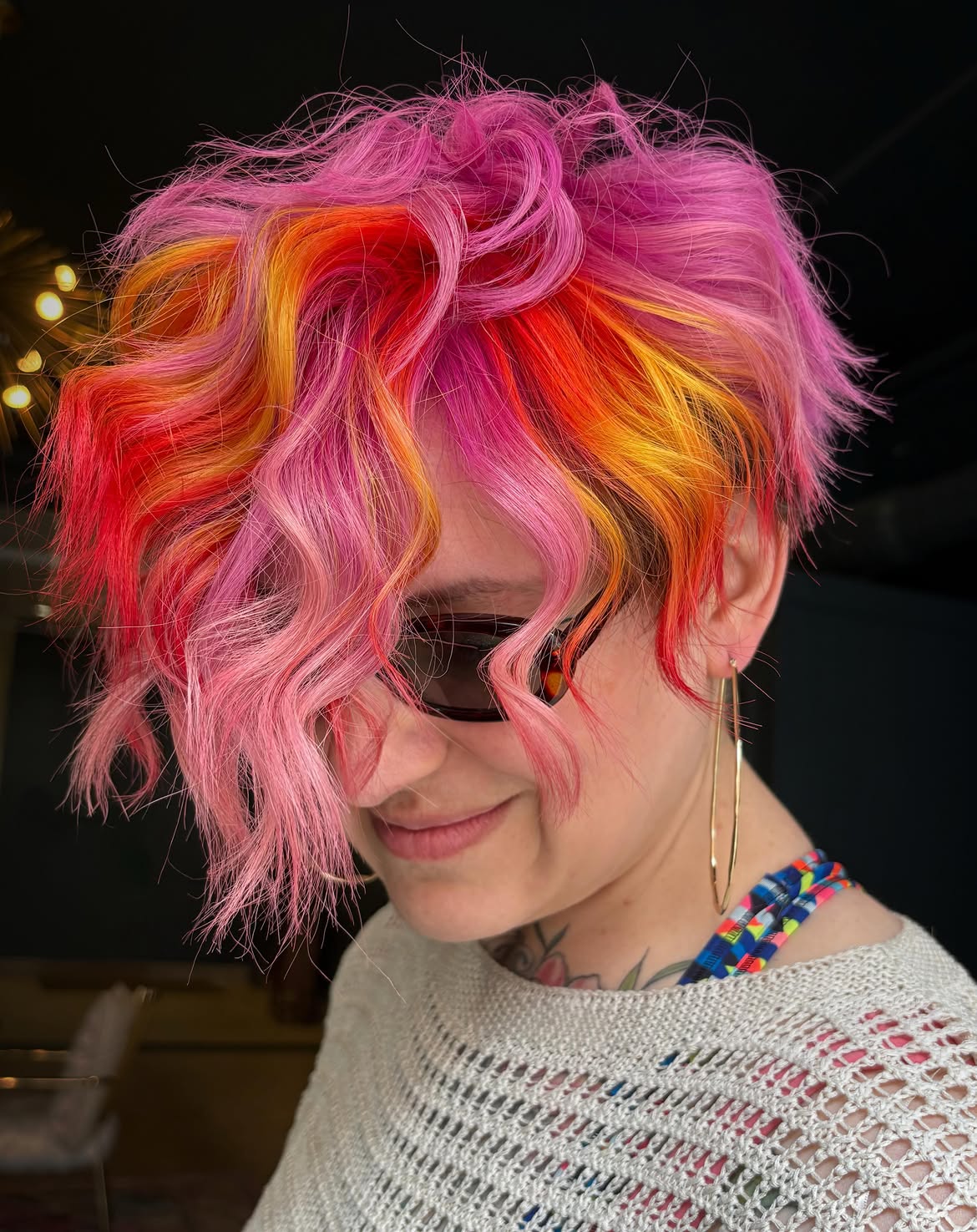 25. Pink Sunset Waves