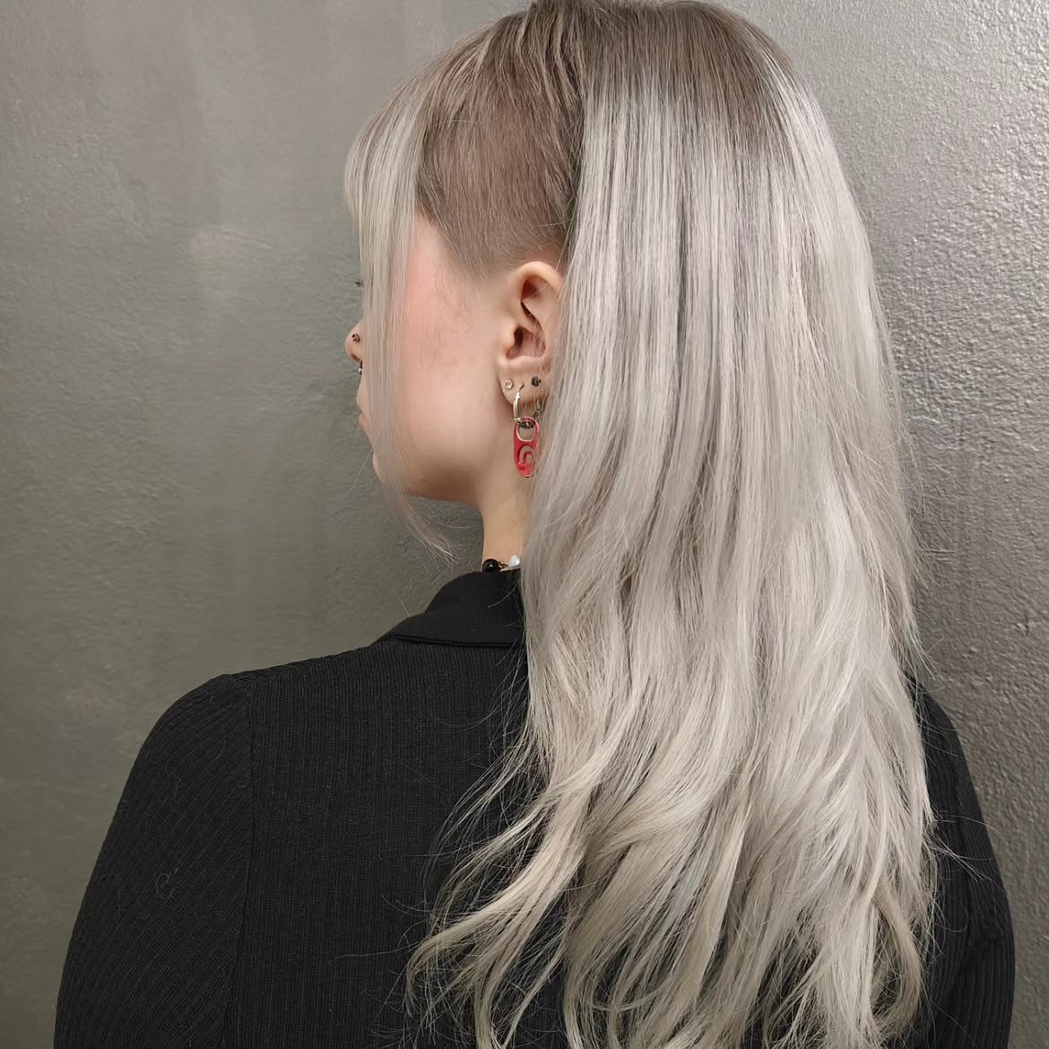 13. Platinum Undercut Mullet
